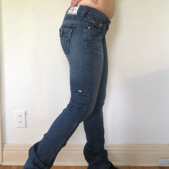 True Religion x Swarovski Straight Leg Jeans - Picture 4 of 8